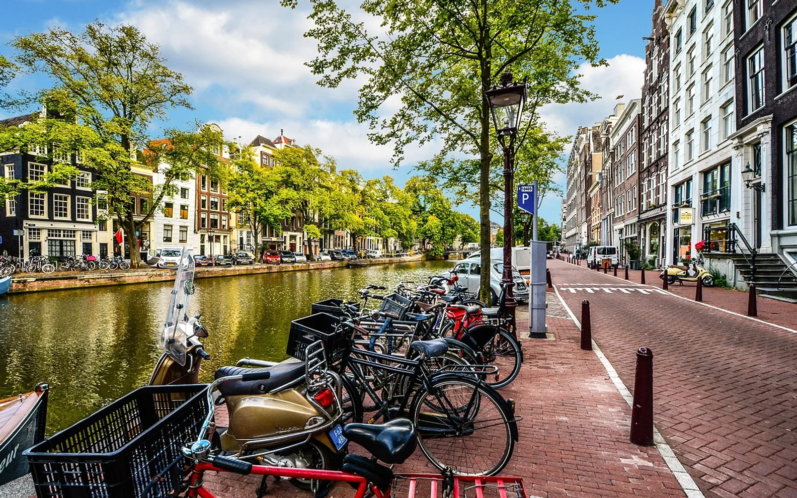 Amsterdam, street and canal
