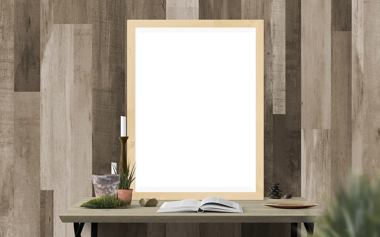Frame, border and desk